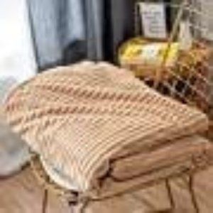 Flannel Fleece Brown Throw